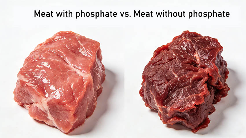 Meat treated with phosphates vs untreated
